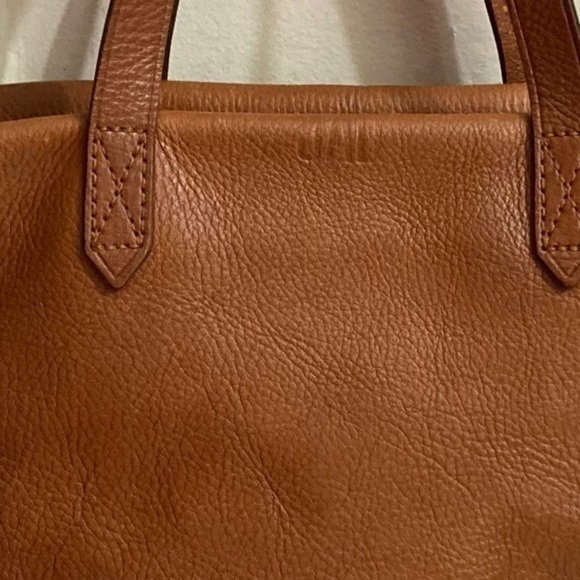 Madewell weathered brown leather tote bag - Picture 9 of 14
